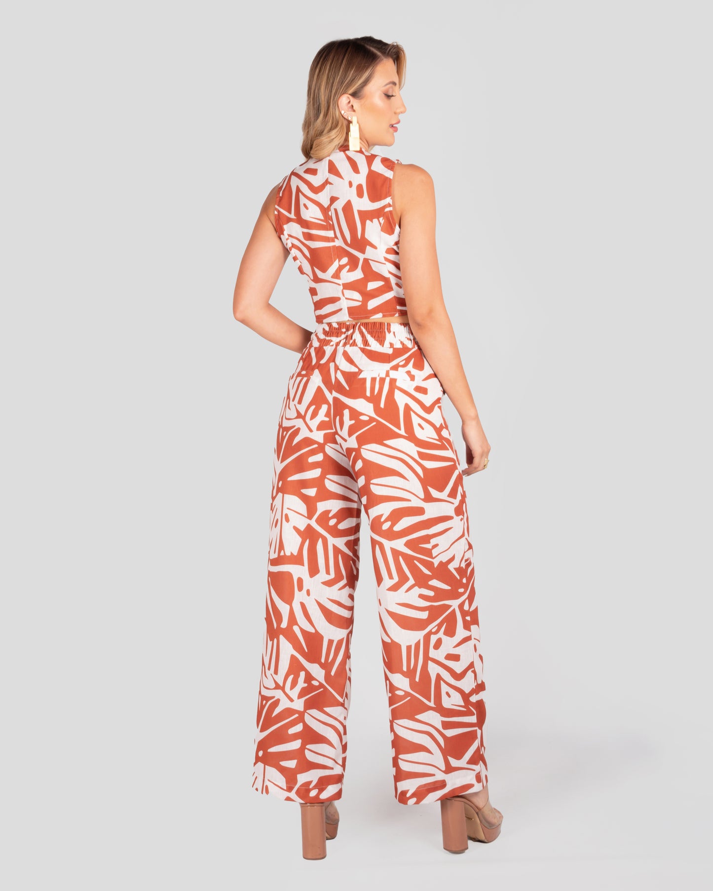 Conjunto con elástico - Conjunto de 2 piezas - Conjunto pantalón - Ropa de verano