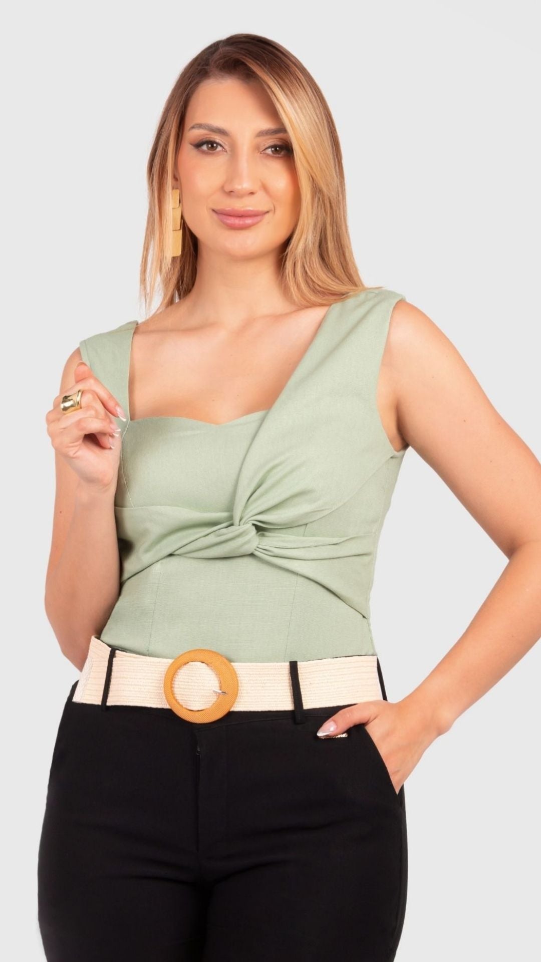 BLUSA BROOK UNICOLOR