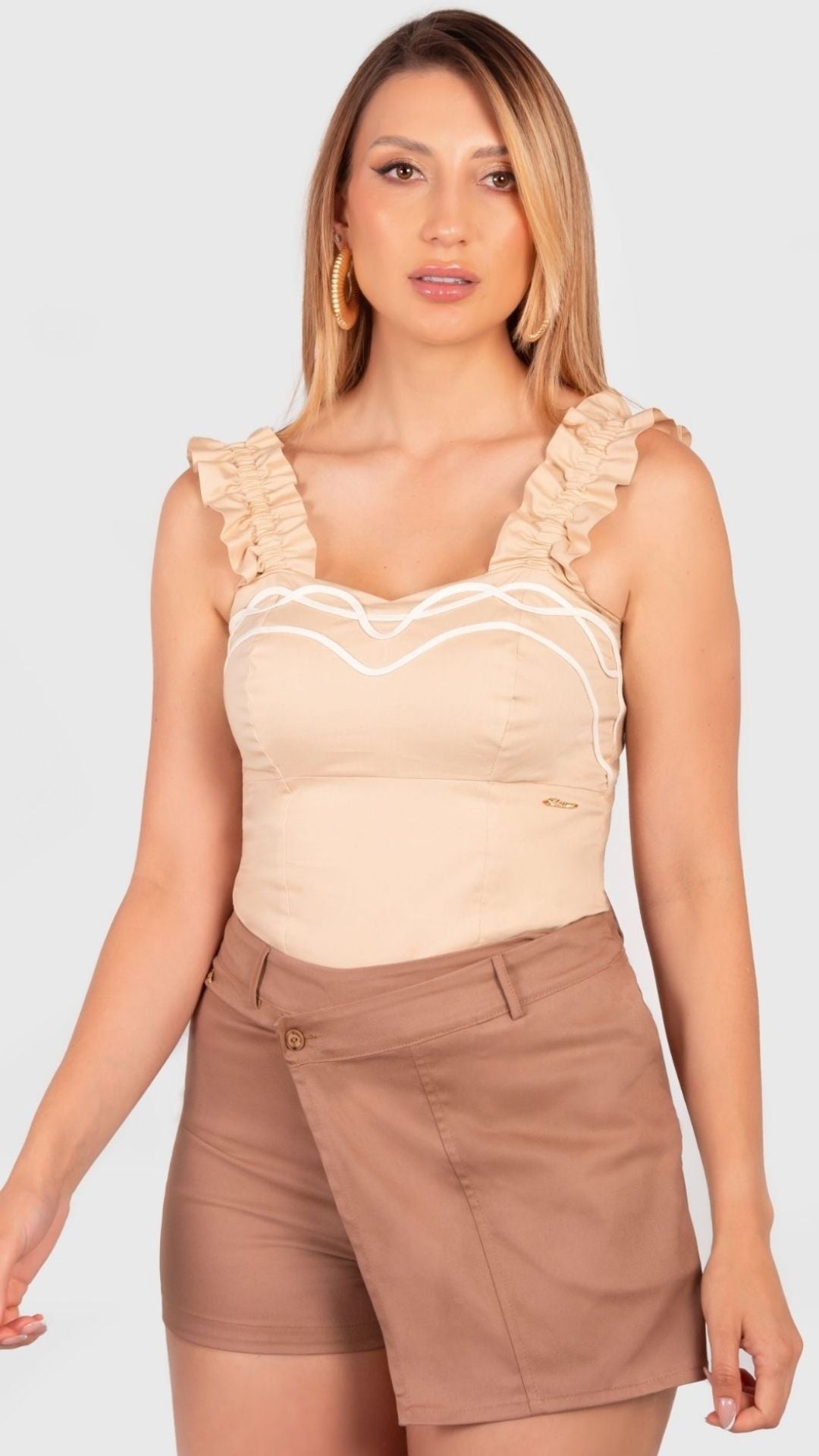 BLUSA CORTA JHAN UNICOLOR