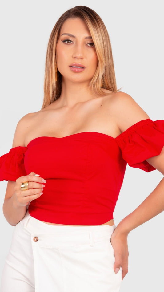 BLUSA CORTA MAGNA UNICOLOR