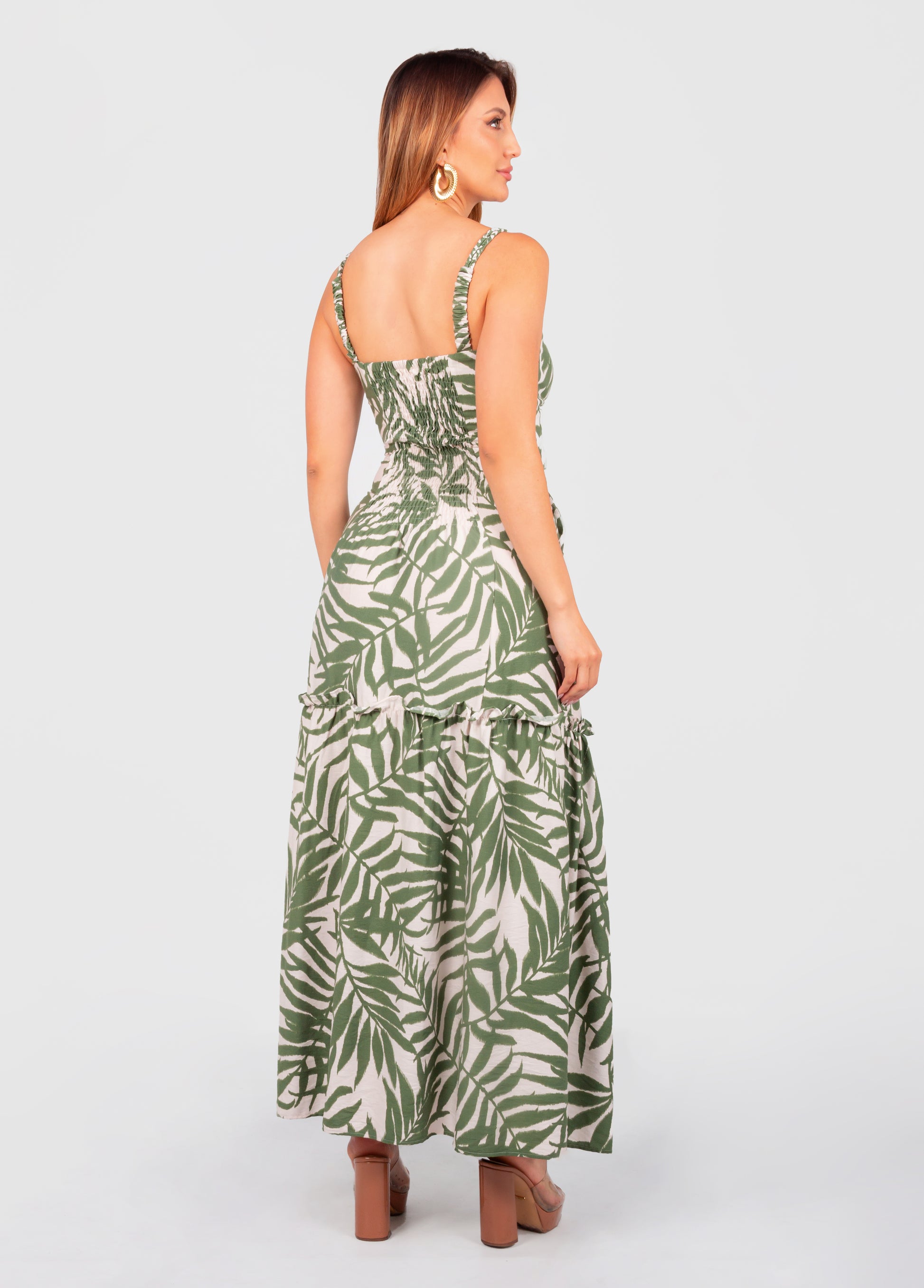 Vestido formal - Ropa para playa - Vestido ligero - Vestidos con abertura - Vestido con tiras trenzadas - Ropa de verano 