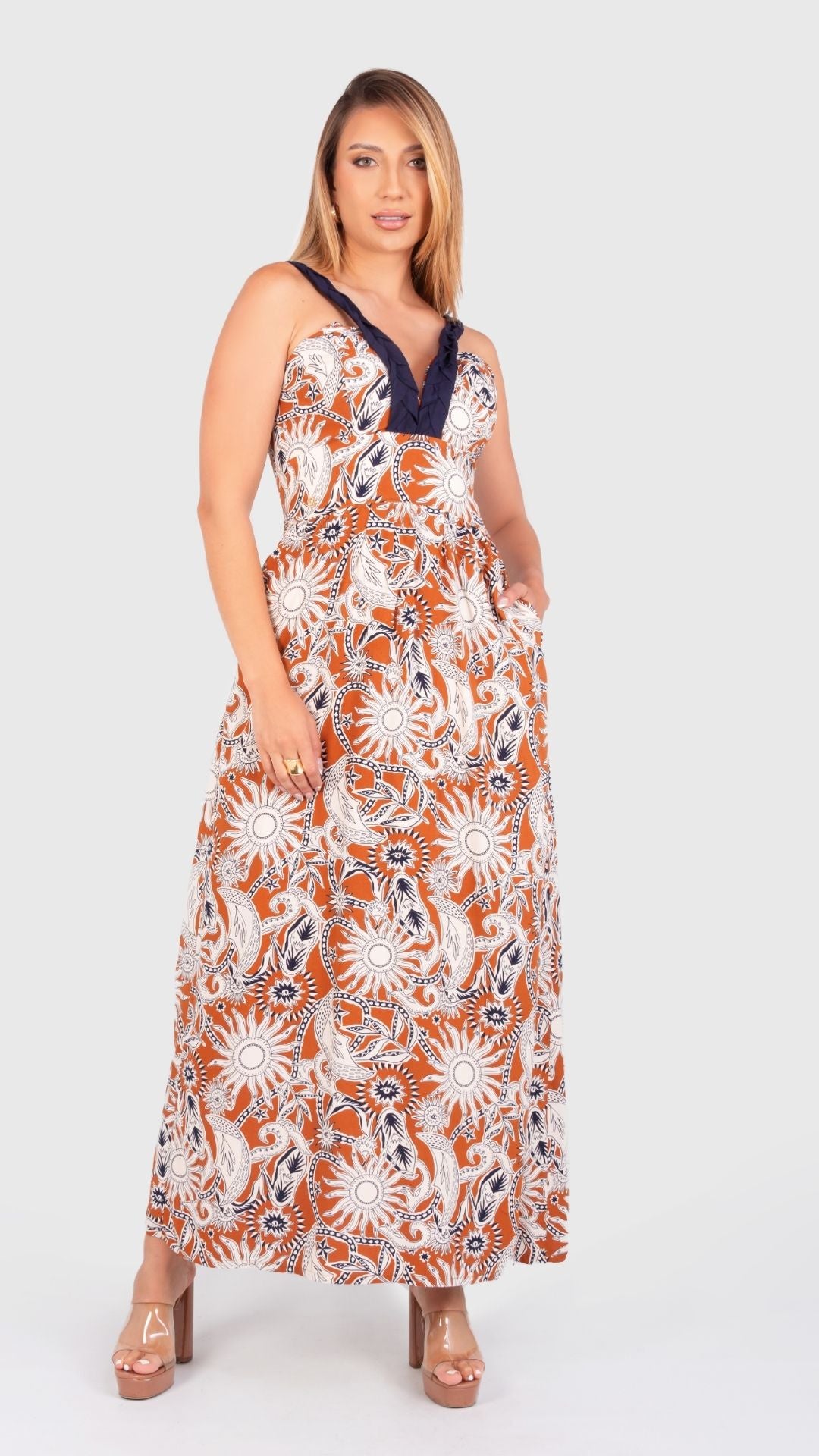 VESTIDO Largo raices