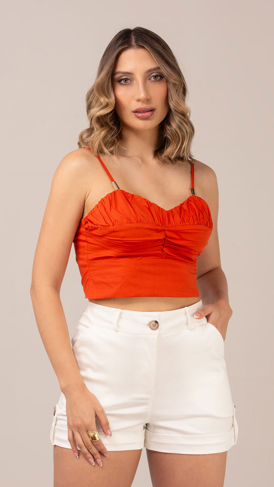 BLUSA CORTA NERIDA UNICOLOR